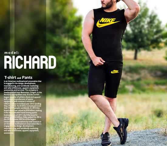 ست تاپ و شلوارک Nike مدل Richard
