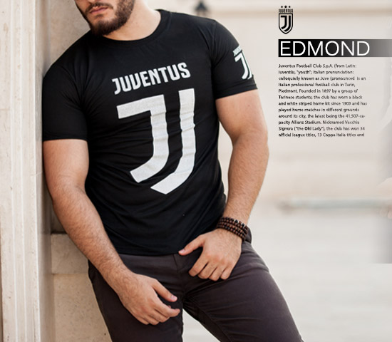 تیشرتJuventus مدل Edmond(مشکی)