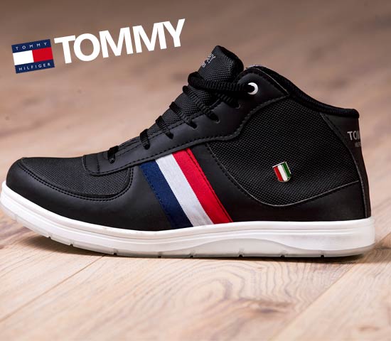 کفش مردانه ساق دار مدل (مشکی) Tommy