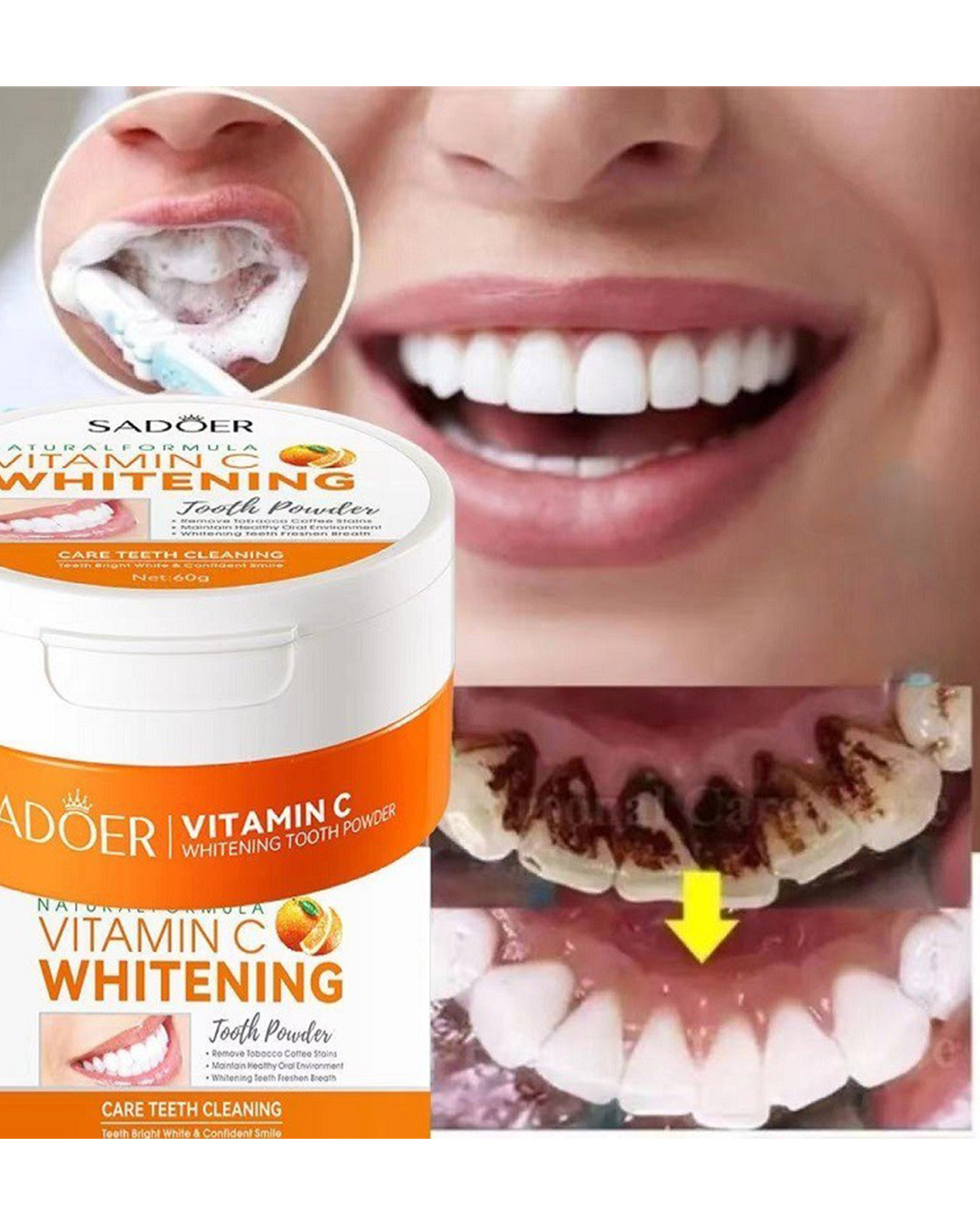 پودر سفیدکننده فوری دندان Vitamin C کد6350